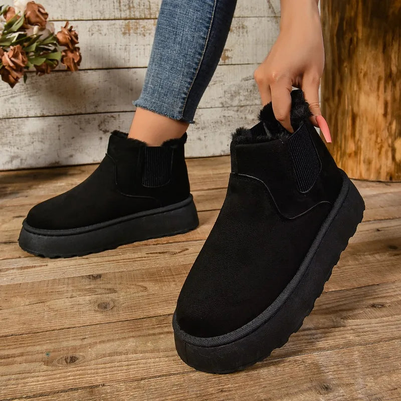 Bota Forrada Feminina Solado Antiderrapante AnnyConfort