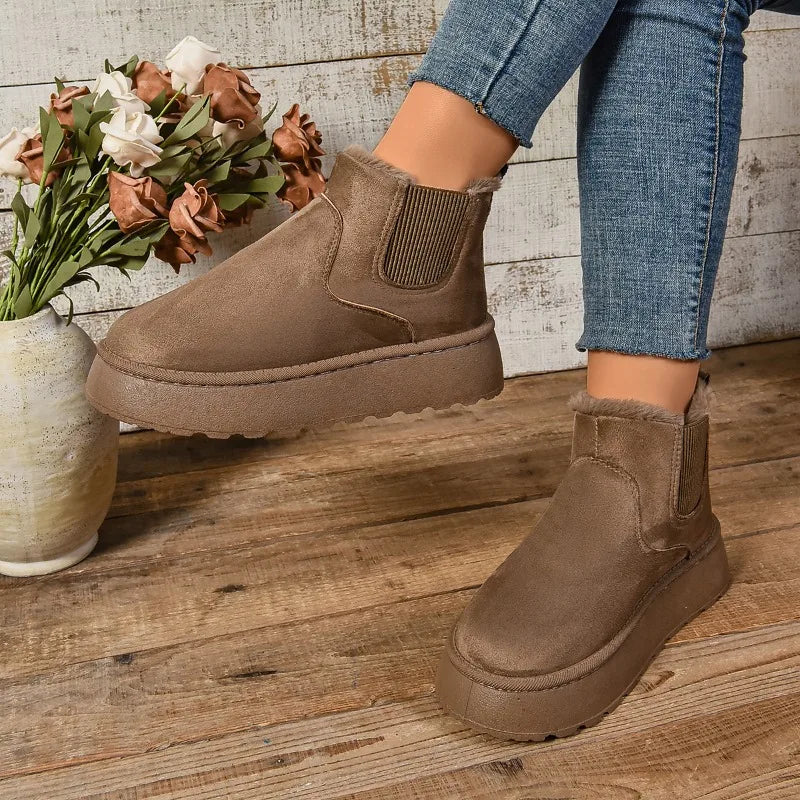 Bota Forrada Feminina Solado Antiderrapante AnnyConfort