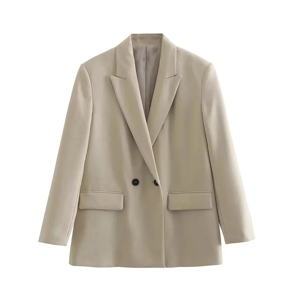Blazer Feminino Alfaiataria Oversized Elegante - Chiara