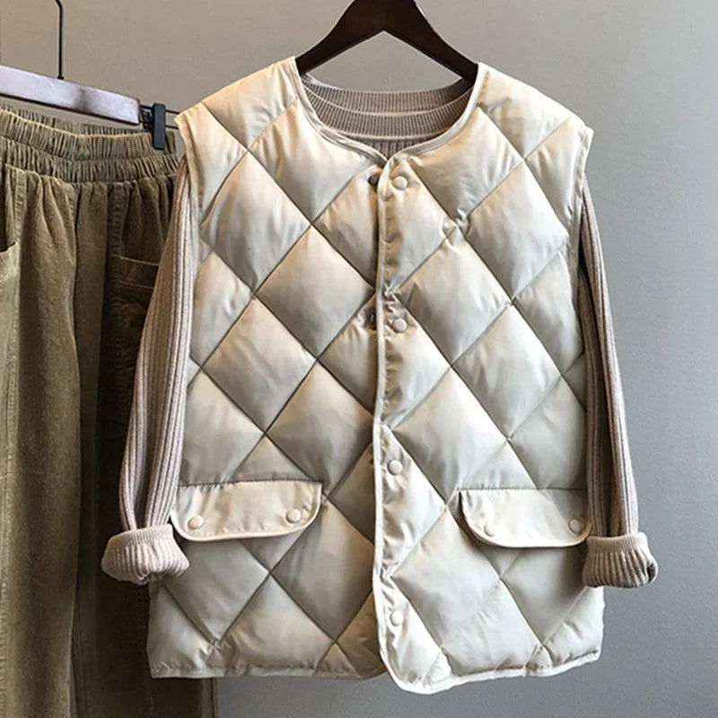 Colete Acolchoado Feminino de Inverno Elizabeth