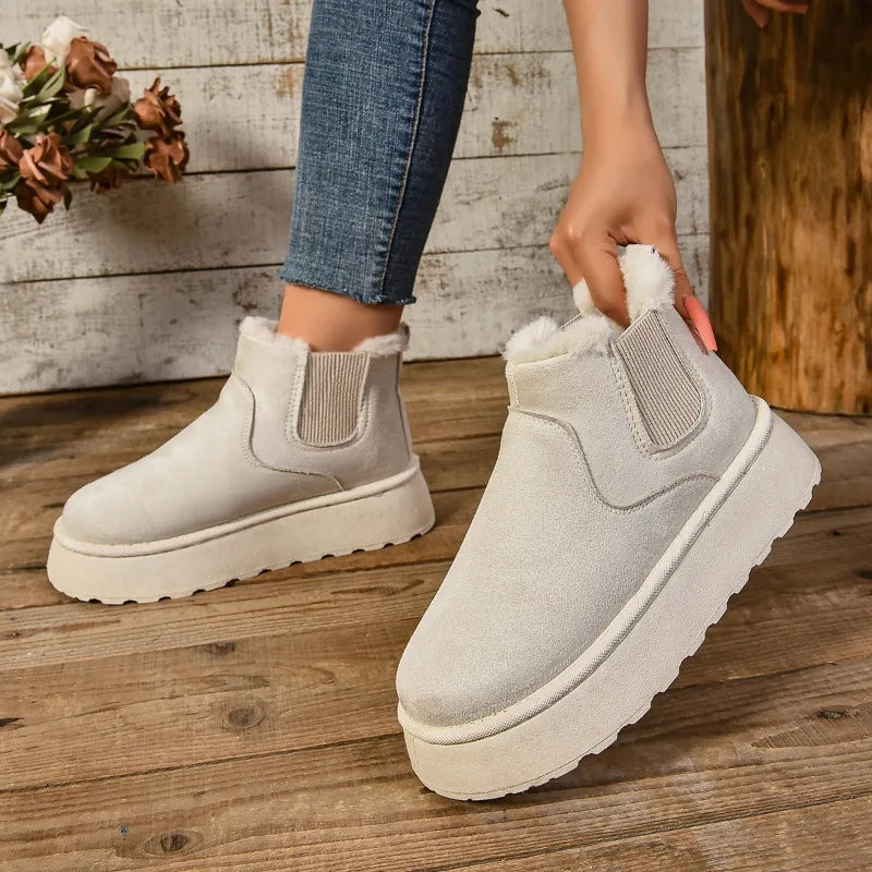 Bota Forrada Feminina Solado Antiderrapante AnnyConfort