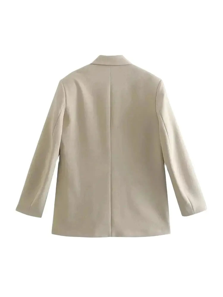 Blazer Feminino Alfaiataria Oversized Elegante - Chiara