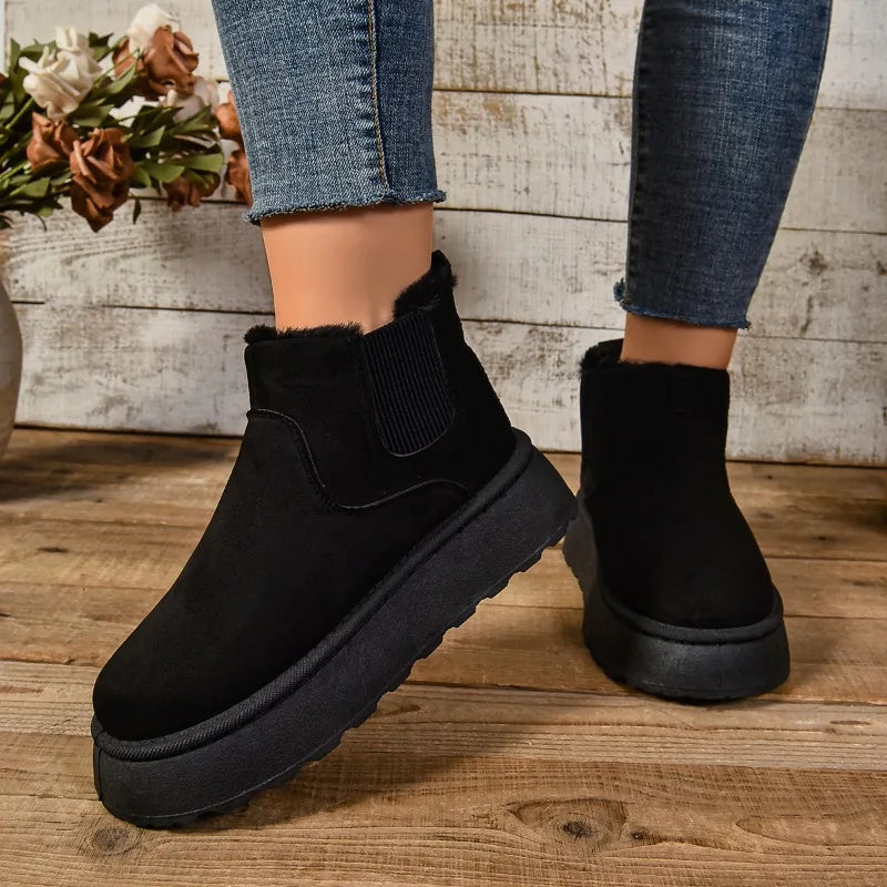 Bota Forrada Feminina Solado Antiderrapante AnnyConfort