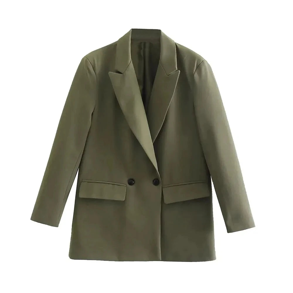 Blazer Feminino Alfaiataria Oversized Elegante - Chiara