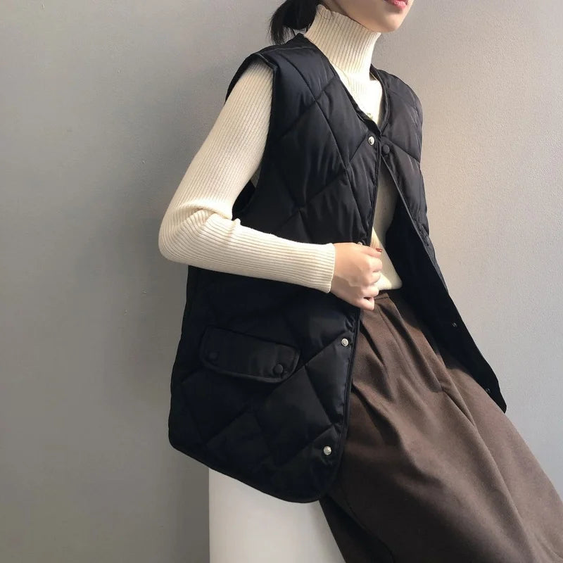 Colete Acolchoado Feminino de Inverno Elizabeth