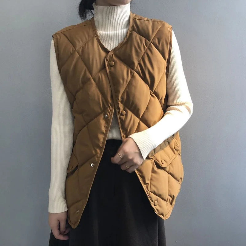 Colete Acolchoado Feminino de Inverno Elizabeth