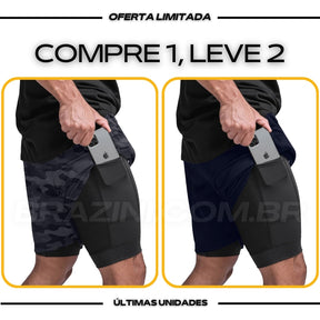 Shorts Dry-Fit™ de Compressão Sellina - COMPRE 1 LEVE 2