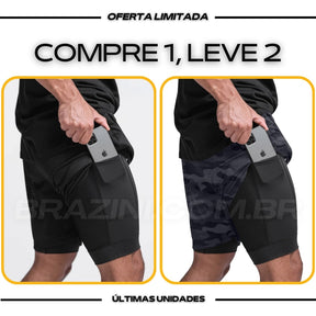 Shorts Dry-Fit™ de Compressão Sellina - COMPRE 1 LEVE 2