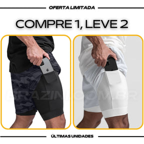 Shorts Dry-Fit™ de Compressão Sellina - COMPRE 1 LEVE 2