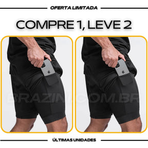 Shorts Dry-Fit™ de Compressão Sellina - COMPRE 1 LEVE 2