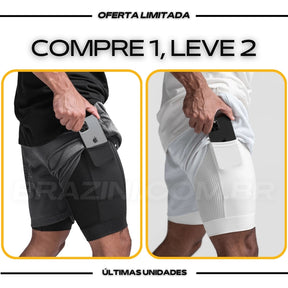 Shorts Dry-Fit™ de Compressão Sellina - COMPRE 1 LEVE 2