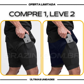 Shorts Dry-Fit™ de Compressão Sellina - COMPRE 1 LEVE 2