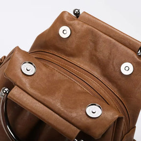 Mochila Couro Feminina Tipo Saco Angélica