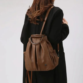 Mochila Couro Feminina Tipo Saco Angélica