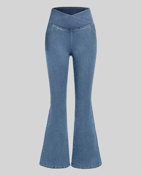 Calça Feminina Cintura Alta Cruzada