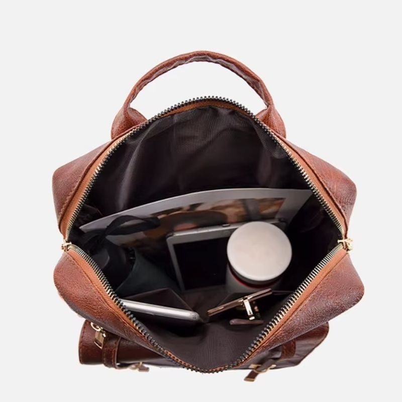 Mochila Feminina de Couro Córsega