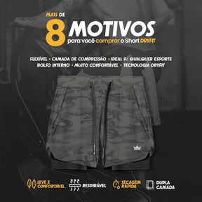 Shorts Dry-Fit™ de Compressão Sellina - COMPRE 1 LEVE 2