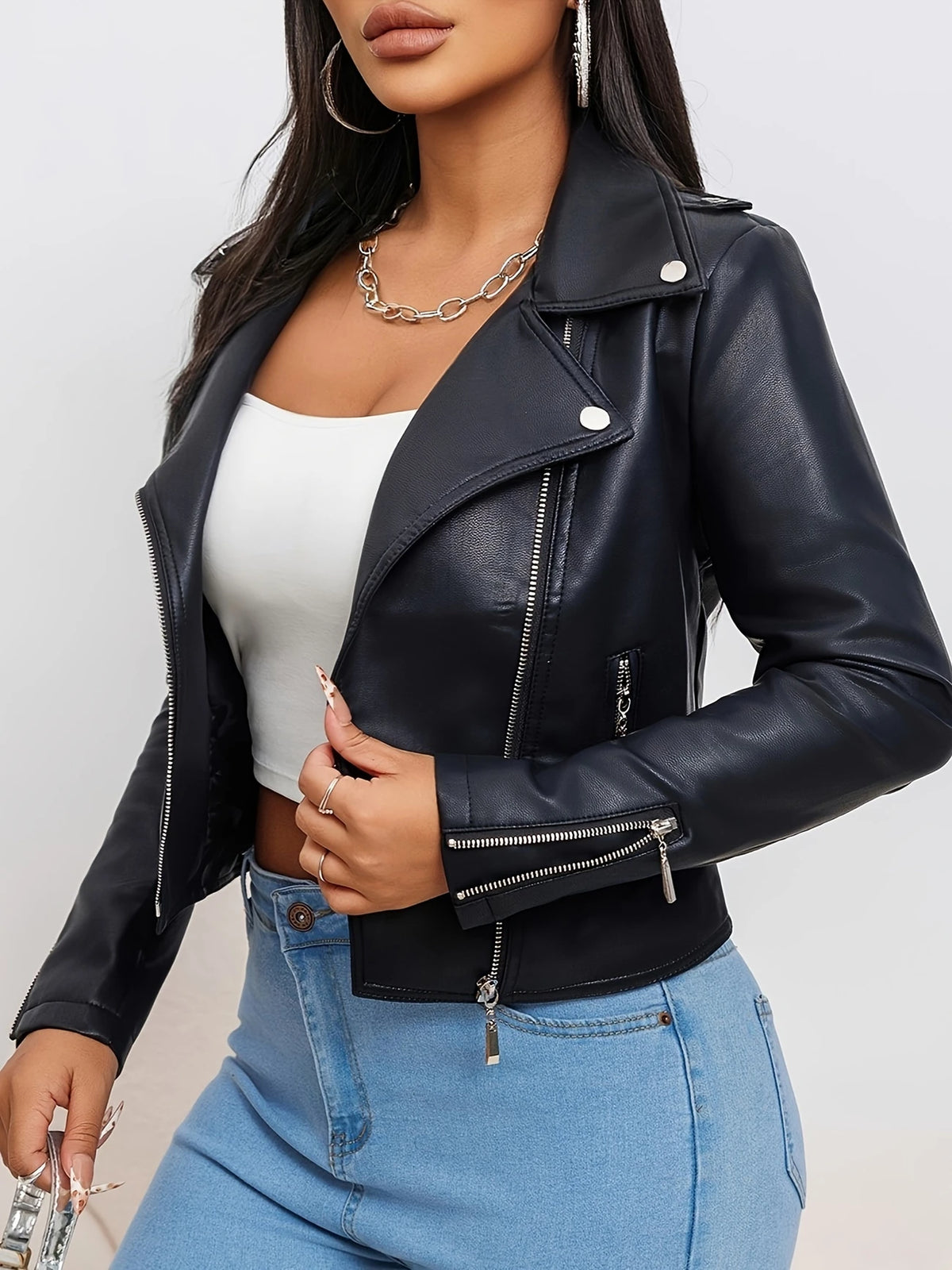 Jaqueta Feminina em Couro PowerLook™