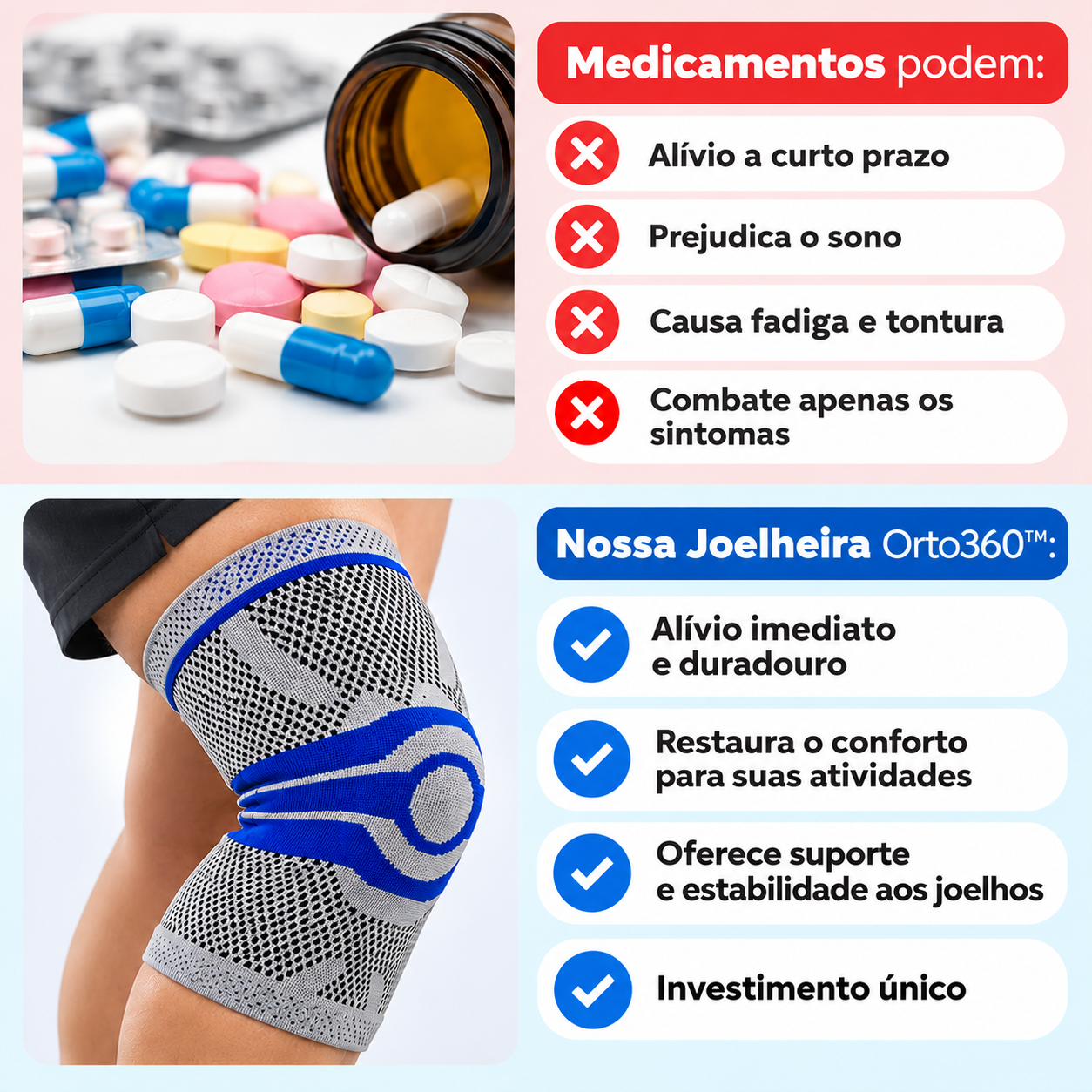 Joelheira Orto – Alívio Imediato para Seus Joelhos - Sellina