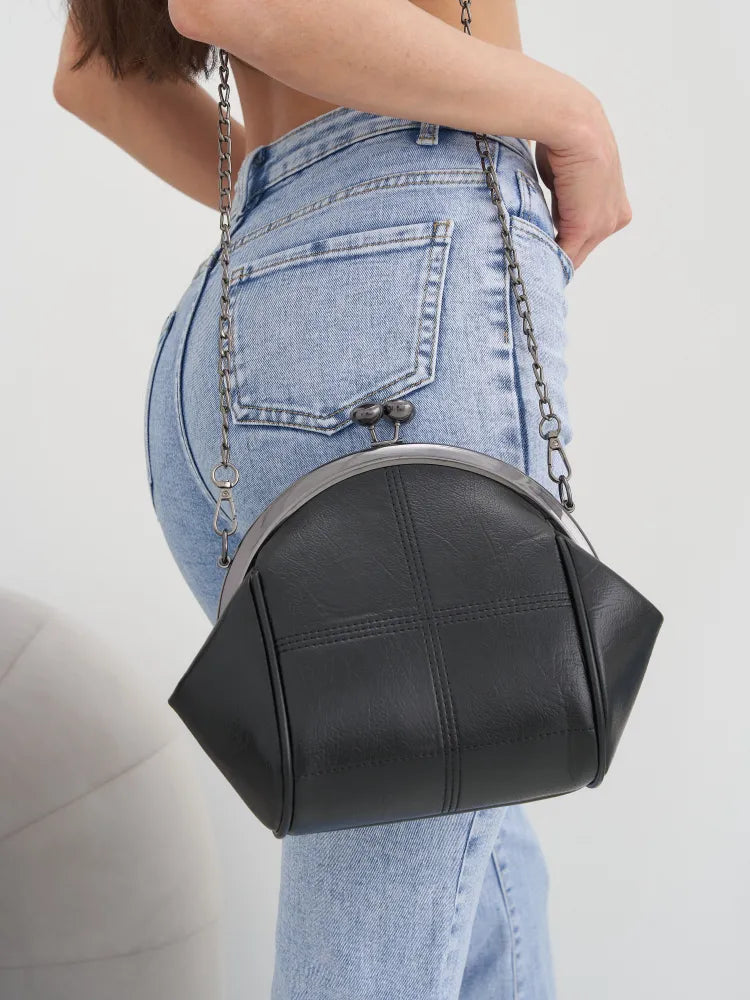 Bolsa Feminina Vintage Retro em Couro - Scarlet