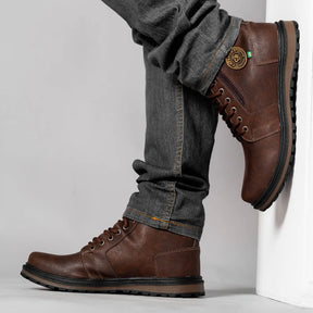 Bota Coturno Masculino Com Ziper Modelo Novo - (Promoção de Inverno 2025)