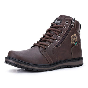 Bota Coturno Masculino Com Ziper Modelo Novo - (Promoção de Inverno 2025)