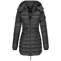 Jaqueta Parka Feminina Puffer Justa ao Corpo