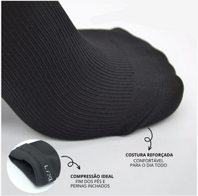 Meias de Compressão Lisas - Compre 1 Leve 3 - Sellina