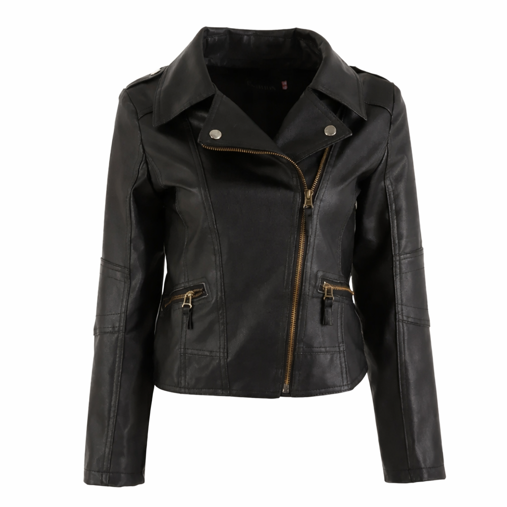 Jaqueta Feminina de Couro Legítimo Italy