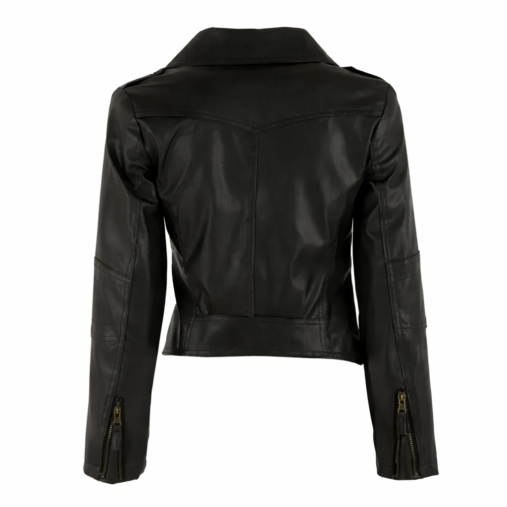 Jaqueta Feminina de Couro Legítimo Italy