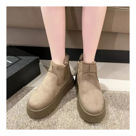 Bota Forrada Feminina Solado Antiderrapante AnnyConfort