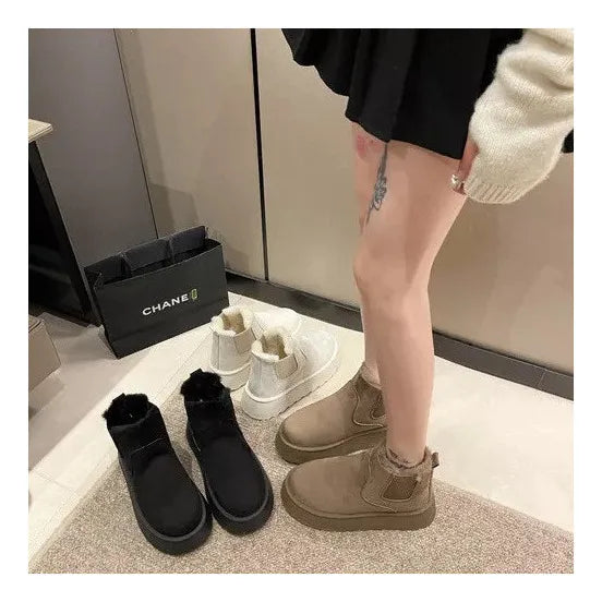 Bota Forrada Feminina Solado Antiderrapante AnnyConfort