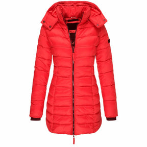 Casaco Feminino de Inverno com Capuz e Zíper - Acolhedor, Elegante e Leve - (Promoção de Inverno 2025)