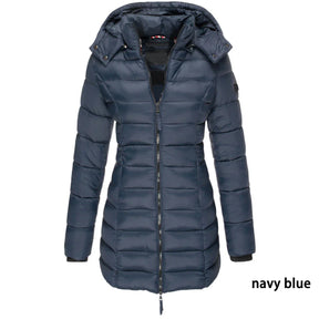 Casaco Feminino de Inverno com Capuz e Zíper - Acolhedor, Elegante e Leve - (Promoção de Inverno 2025)