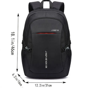 Mochila Masculina em Oxford Impermeável para Laptop e Viagem Estilo Casual e Escolar