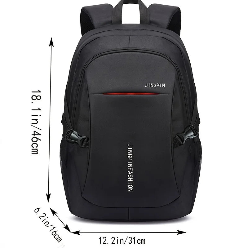 Mochila Masculina em Oxford Impermeável para Laptop e Viagem Estilo Casual e Escolar