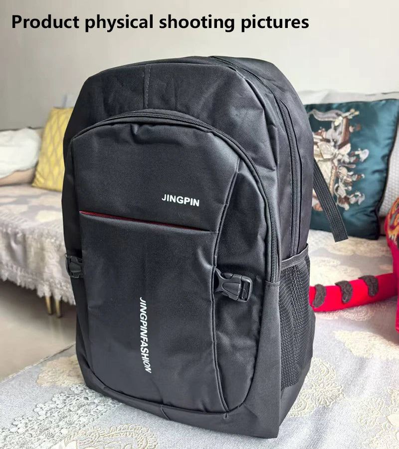 Mochila Masculina em Oxford Impermeável para Laptop e Viagem Estilo Casual e Escolar