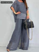 Conjunto Elegante Seda Georgina