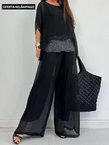 Conjunto Elegante Seda Georgina