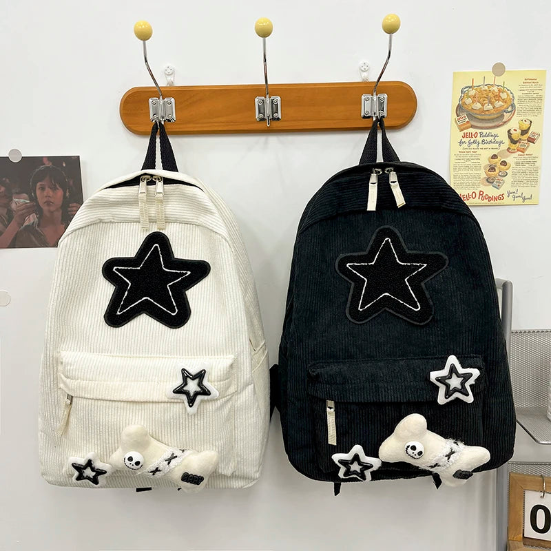 Mochila Feminina Impermeável em Nylon Lavável de Grande Capacidade — Ideal para Notebook, Viagem e Uso Diário