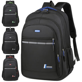 Mochila Unissex Casual de Grande Capacidade com Compartimento para Notebook 16”