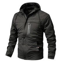 Jaqueta Masculina de Inverno com Capuz Estilo Parka Forrada