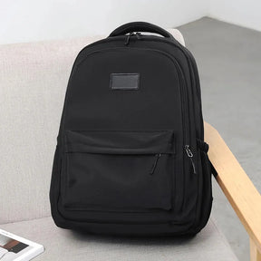 Mochila Unissex de Grande Capacidade para Viagem e Escola — Modelo Casual em Cor Sólida