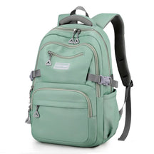 Mochila Escolar Feminina em Cor Sólida com Grande Capacidade — Ideal para Estudantes e Uso Diário