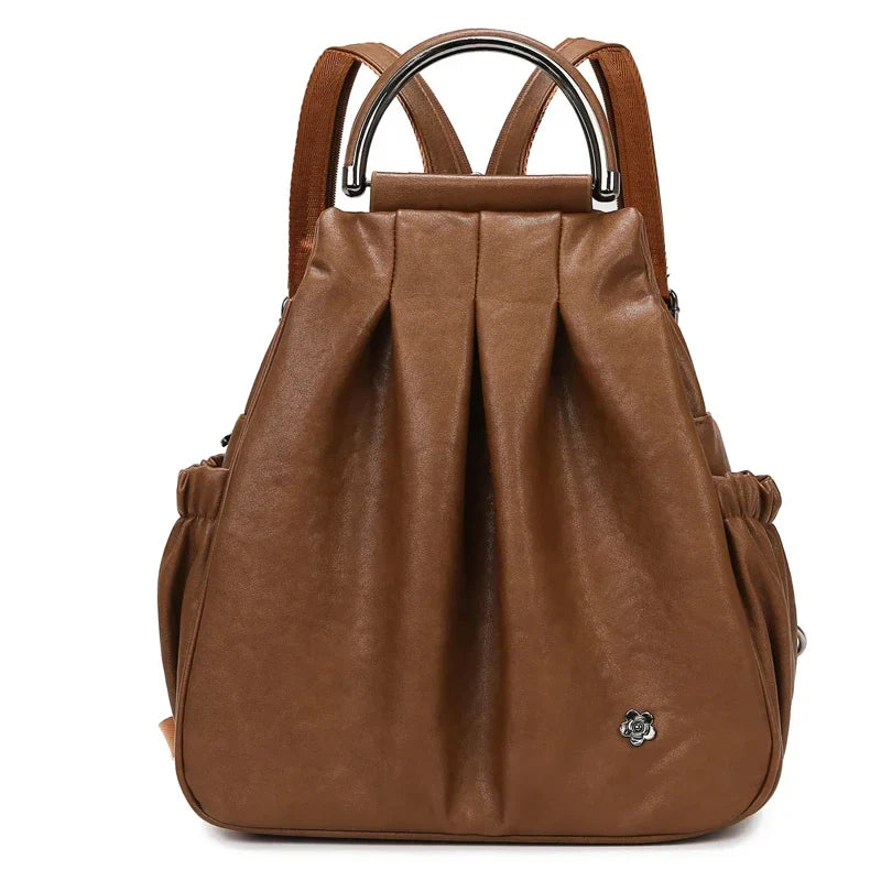 Mochila Couro Feminina Tipo Saco Angélica