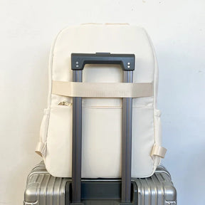 Mochila Transparente Estilo Japonês com Estrelas Para Estudantes e Uso Casual Feminino