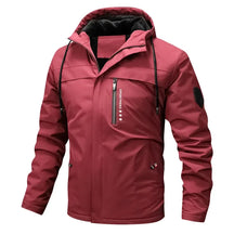Jaqueta Masculina de Inverno com Capuz Estilo Parka Forrada