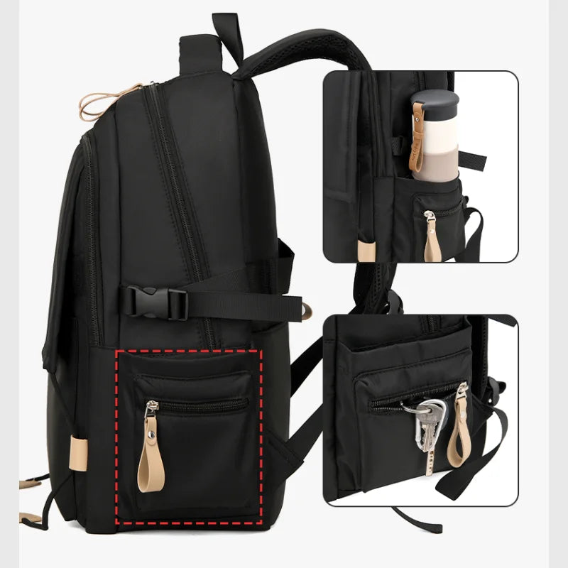 Mochila Executiva para Notebook com Alças Ajustáveis e Múltiplos Compartimentos — Ideal para Viagem e Estudos