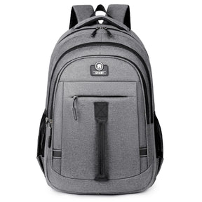 Mochila Escolar com Múltiplos Bolsos, Alças Ajustáveis e Fechamento em Zíper