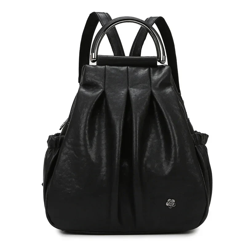 Mochila Couro Feminina Tipo Saco Angélica